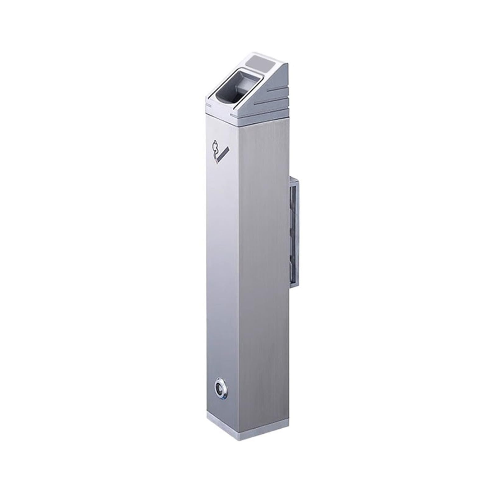 Standing Ashtray Stainless Steel Wall Mounted Ash Pillar Outdoor Street Cigarette Butt Collection Patio