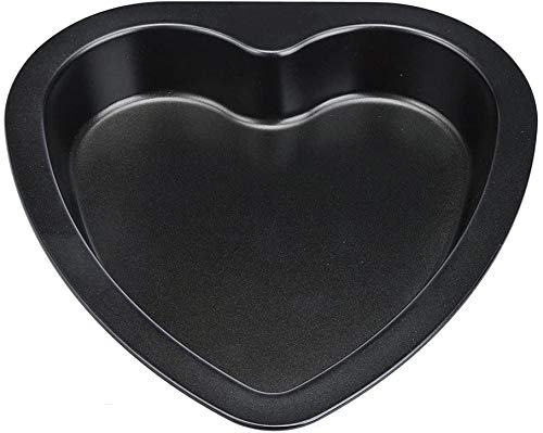 Heart Shape Cake Mould Tin Tray Omlet Pan for Oven Bakeware (9 inch)