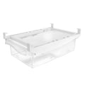 Fridge Drawers, Adjustable Clear Refrigerator Storage Drawers with Handles - BPA Free Plastic Fridge Organizer for Fruits, Vegetables, Eggs & Meat (1-Pack)