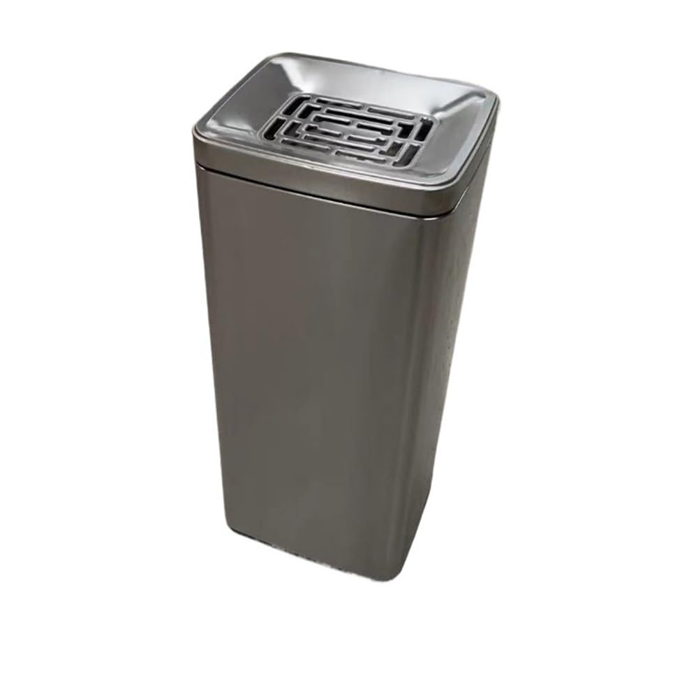Standing Ashtray Stainless Steel Ash Pillar Silver Smoking Area Lobby Stairway Extinguisher Vertical Cigarette Collection Butts Patio