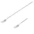 Extendable Fork, 8.7 to 25.4 Inch Long Fork, Telescopic Fork, Retractable Fork BBQ Dinner Fruit Dessert Extended Fork Sturdy and Durable Stainless Steel Tableware?1pcs?