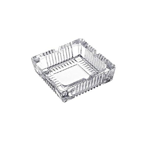 Royalford 12X12 CM Square Glass Ashtray RF6785