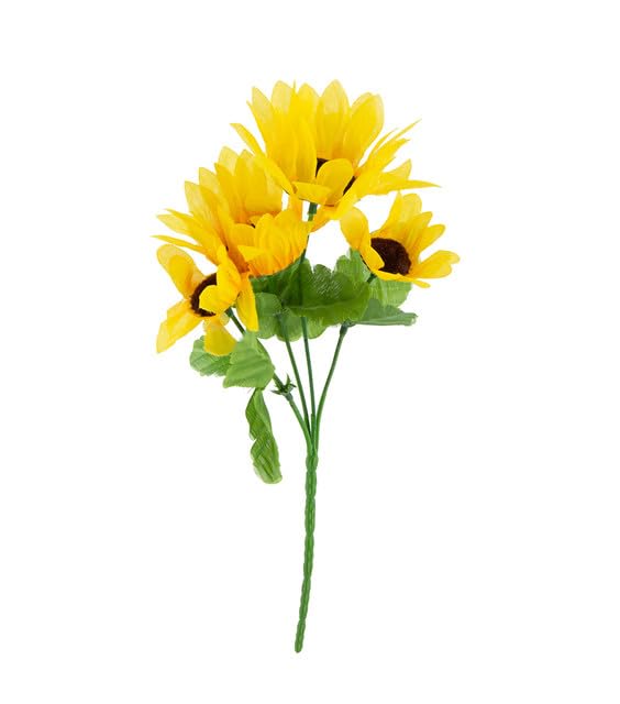 Artificial Sunflower Bush - Brown