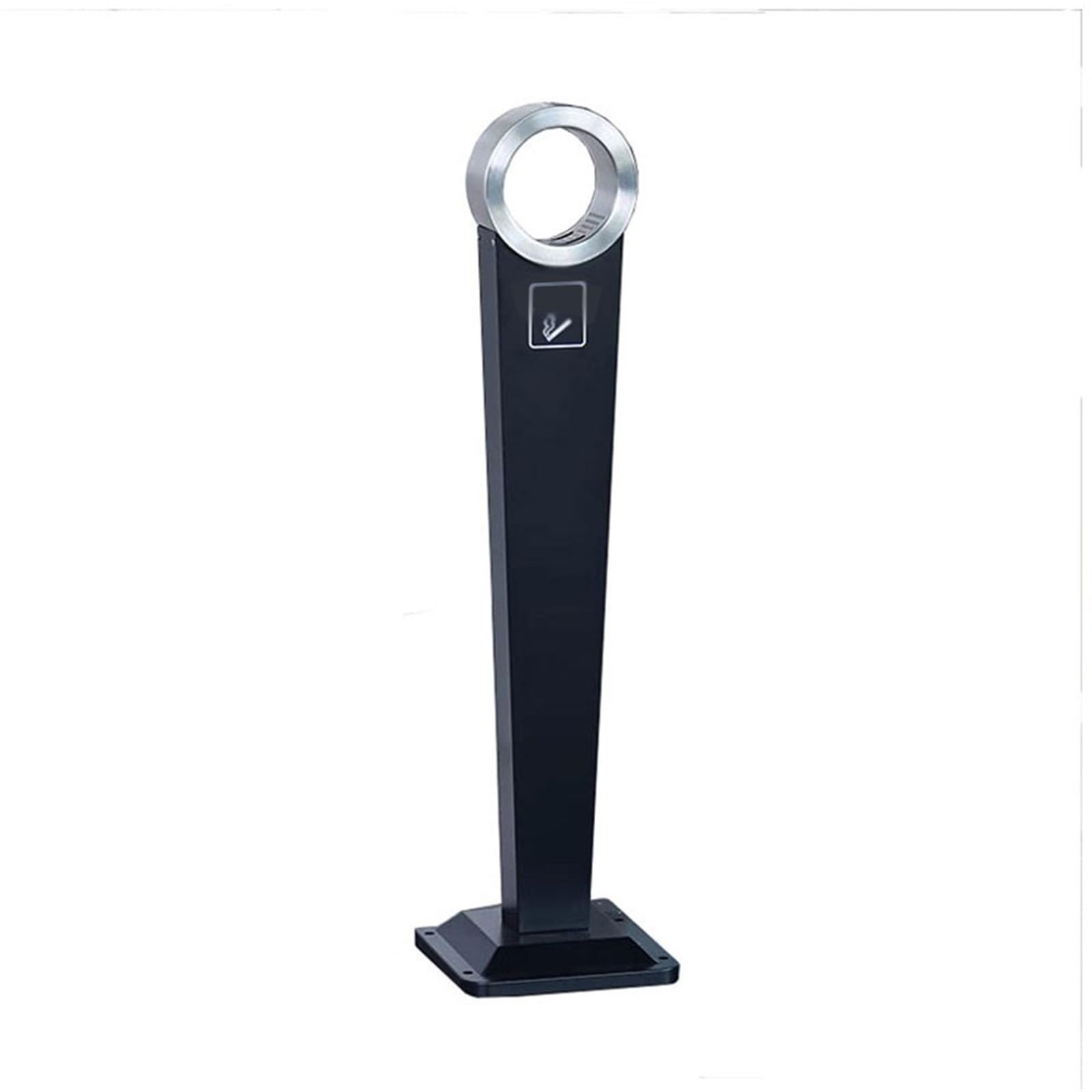 Standing Ashtray Smoking Area Standing with Lock Extinguish Smoke Column, Outdoor Stainless Steel Commercial Ash Pillar Patio(????)