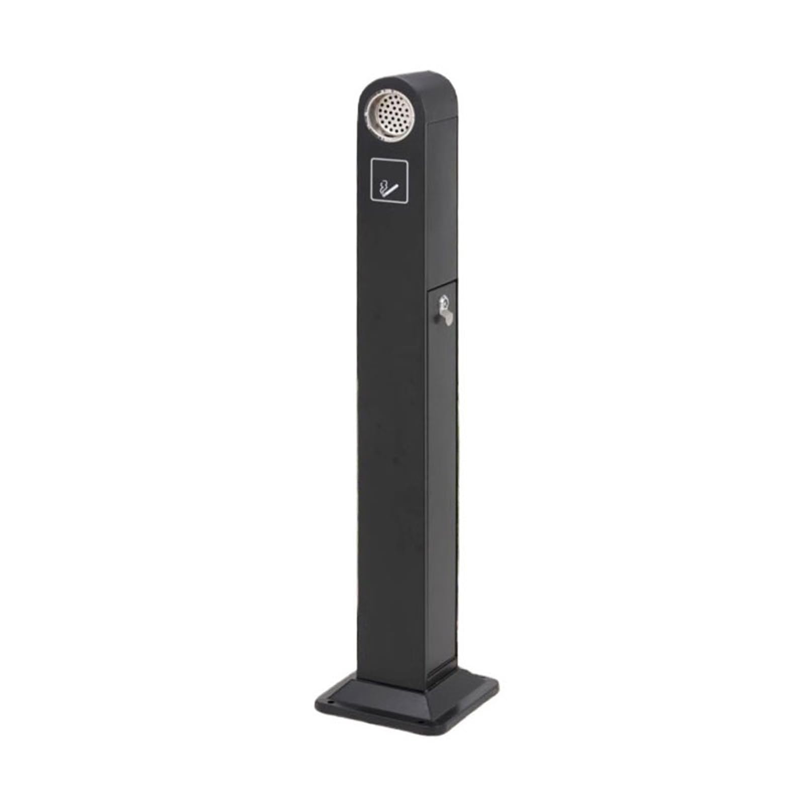 Standing Ashtray Outdoor Stainless Steel with Lock Ash Pillar, Can Be Fixed Vertical Cigarette Butt Column Patio(????)