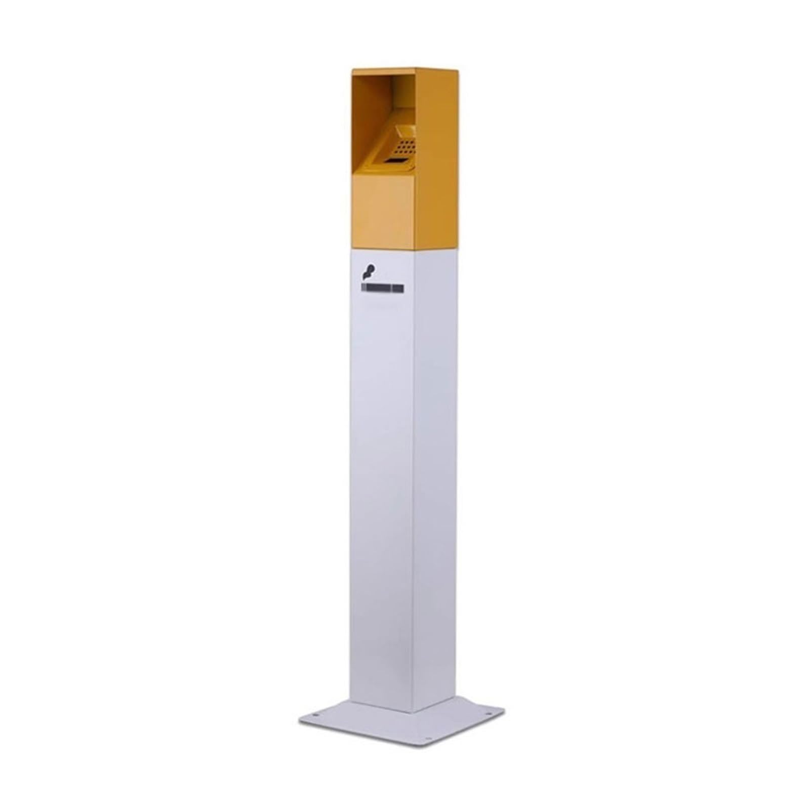 Standing Ashtray Ash Column Iron Baked Enamel Cigarette Butt Pillar for Outdoor Hotel Street Square Patio