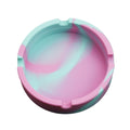 Practical ashtray 1pcs Round Ashtrays Silicone Pink Blue Rendering for Home Bar Hotel Office Desktop