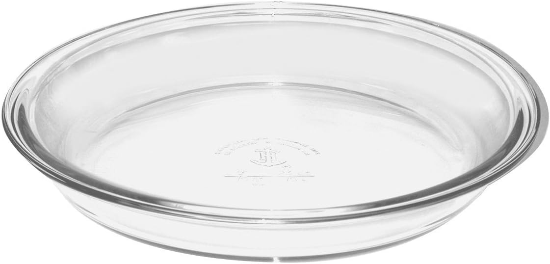 Anchor Hocking 81214L11 Oven Basics Deep Pie Dish, 9.in Clear