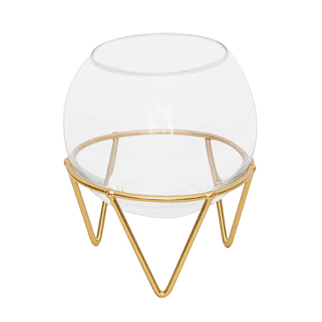 Candle Holders Creative Glass Candle Holder Decoration Home Candle Holder Romantic Table Props Aroma Candle Holder Desktop Storage Planting Candle Stand (Size : Medium)