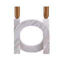 Modern crafts candlestick, white szlig he marble candle holders, home accessory (Color : B)