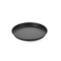Pizza Tray | Carbon Steel Non-Stick Bakeware | Round Shape Plate | Cake Pizza Pan Baking Mould | Used in Microwave Oven | Baking Tool | Black 24 cm