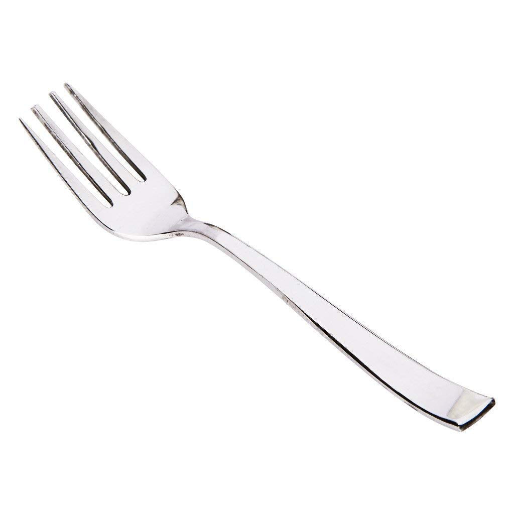 Parage Stainless Steel Forks Set of 12 - Fork Set for Home and Kitchen, 12-Pieces Fruit Fork for Dining Table, Shiny and Sturdy Handle Fork 15.5 cm, Silver
