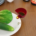 1PCS Reusable Dip Clip,An Sauce Holder for Ketchup and Dipping Sauces,Red