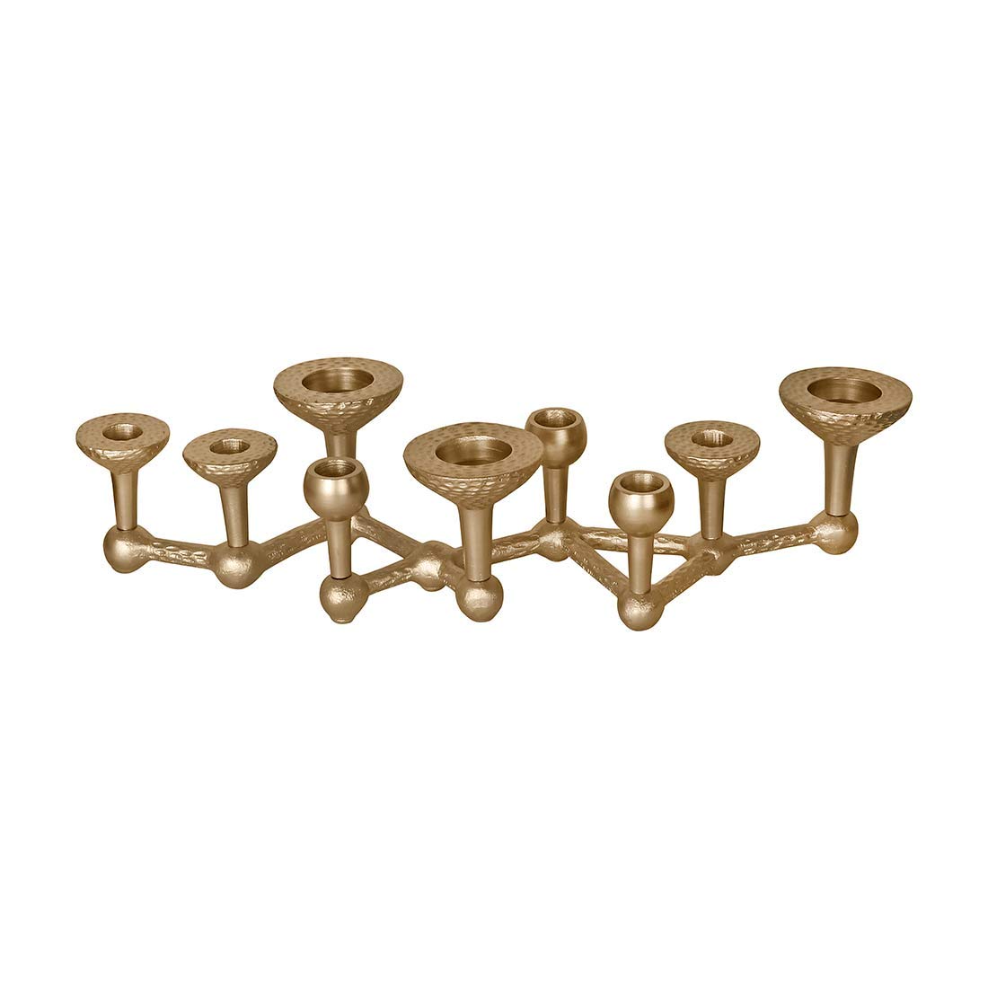 De Kulture™ Aluminium Gold Handcrafted Candleabra(Gold)