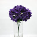 Hydrangea Artificial Flowers, Fake Flowers, Artificial Flowers Like Real Hydrangea, Artificial Hydrangea Flowers for Wedding Centrepieces, Party, DIY Projects - F1001-PURPLE