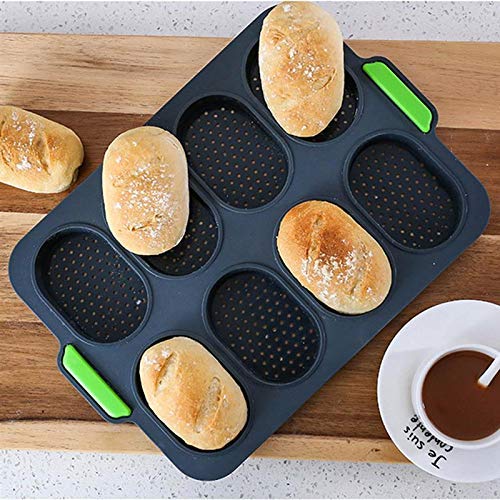 Rectangular Silicone Baking Pan, Clear, Oven Safe, 8 Units, 35x28cm, Food Grade, Non-Stick, Dishwasher Safe