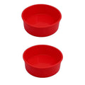 Silicone Cake Molds, Set of Two 6-inch Round Non-stick Quick-Release Pans, Premium Reusable Silicone Cake Molds, Perfect for Cheesecakes and Puddings.