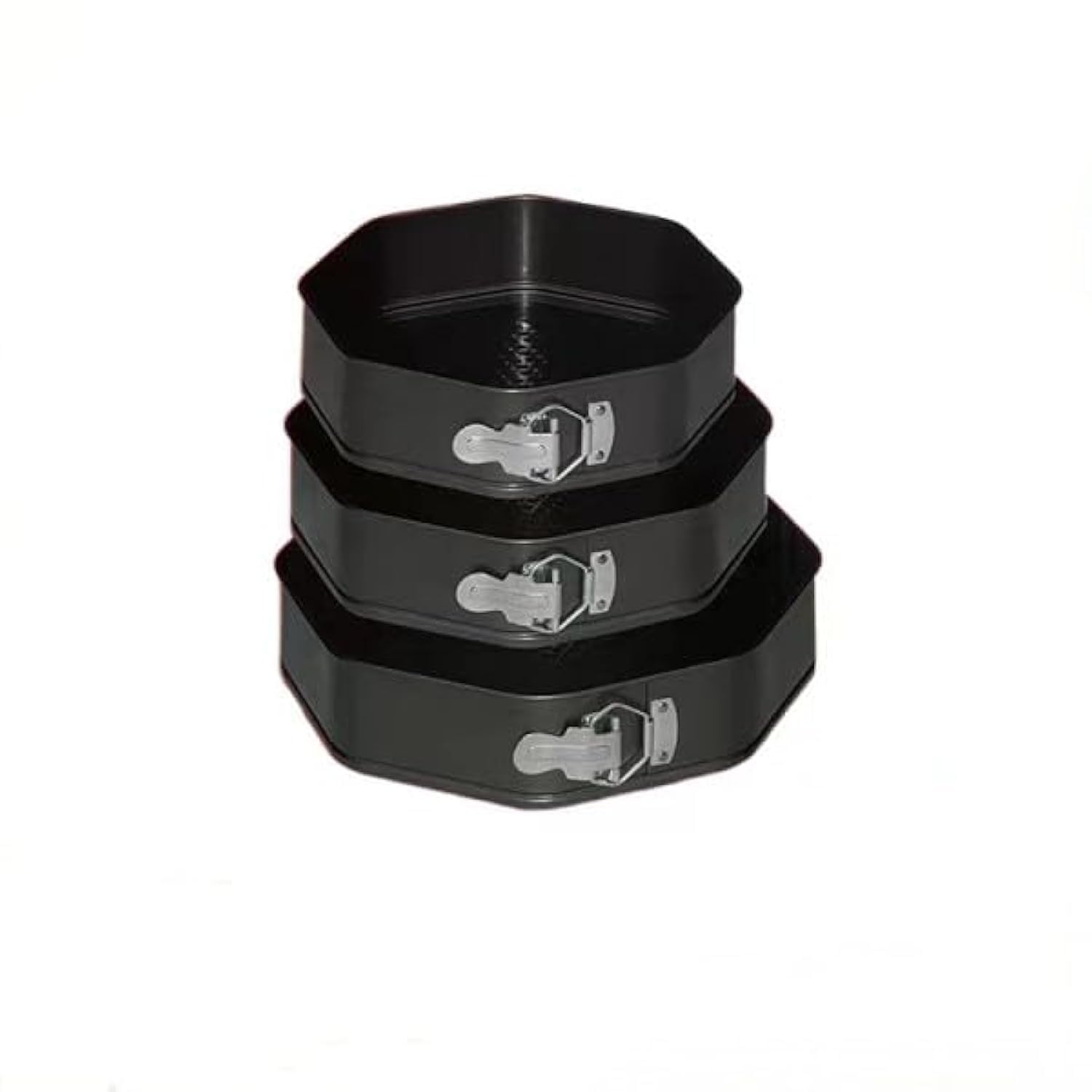 3Pcs Octagon Shape Cake Pan Set Nonstick Leakproof 3pcs 24cm|26cm|28cm Baking Pan Bakeware Shaped Cakes Cheesecake Pan