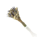 Lunana Lavender and Baby's Breath Dried Flower Bouquet Approximately 100 stems of lavender paired with 5 stems of baby's breath good for vase arrangements, home decor, and DIY floral projects
