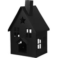 Iron Candle Holder Metal House Decorations Farmhouse Lantern Desktop Candle Holder Wedding Centerpieces Decoration Desktop Candlesticks Accessories Dining Table Wrought Iron Black Black