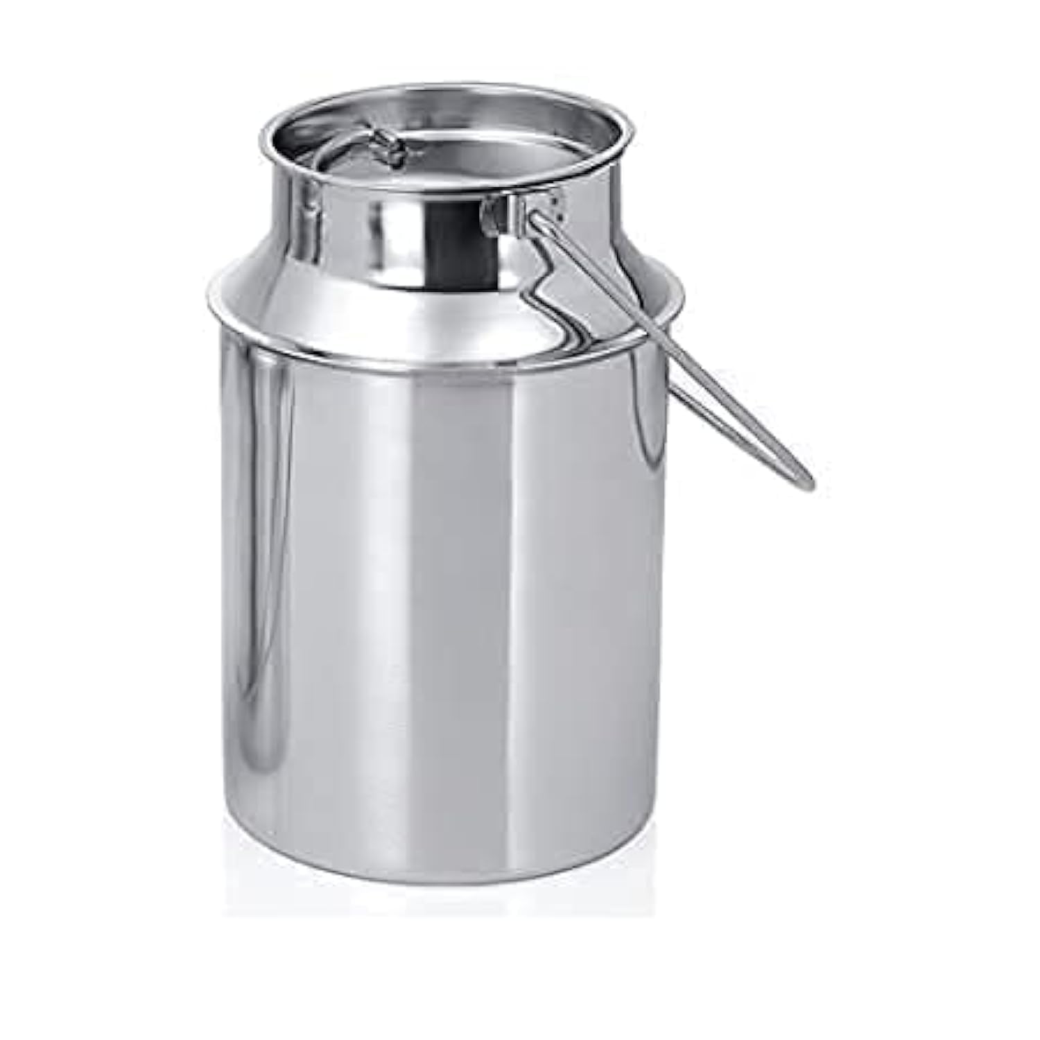 Stainless Steel Milk Can, Oil Can, Milk Barni, Ghee Storage Can, Silver Stainless Steel Milk Storage Can with Lid (2 Liter)