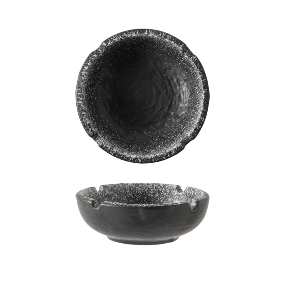 Practical ashtray Chinese Ceramic Ashtray Round Tabletop for Office Dining Room Living Outdoor Garden(????)