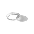 Fat Daddios Pft-65 Removable Bottom Fluted Tart Pan, Aluminum, Silver
