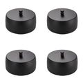 Ashtray with Lid Stainless Steel - Tight Closing Odor Proof - for Home, Office, Restaurant, Hotel - Silver/Gold/Black, Medium/Large, 1/4/6 Pieces (Black M with Lid - 4)