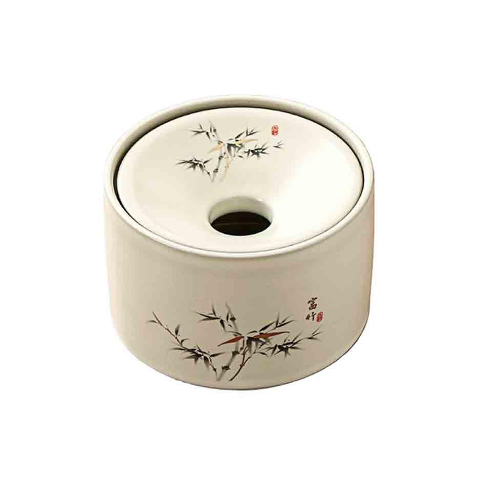 Practical ashtray Ceramic Funnel Ashtray Suitable for Home Use Living Room Dust Prevention Windproof Round Office Desk with Lid