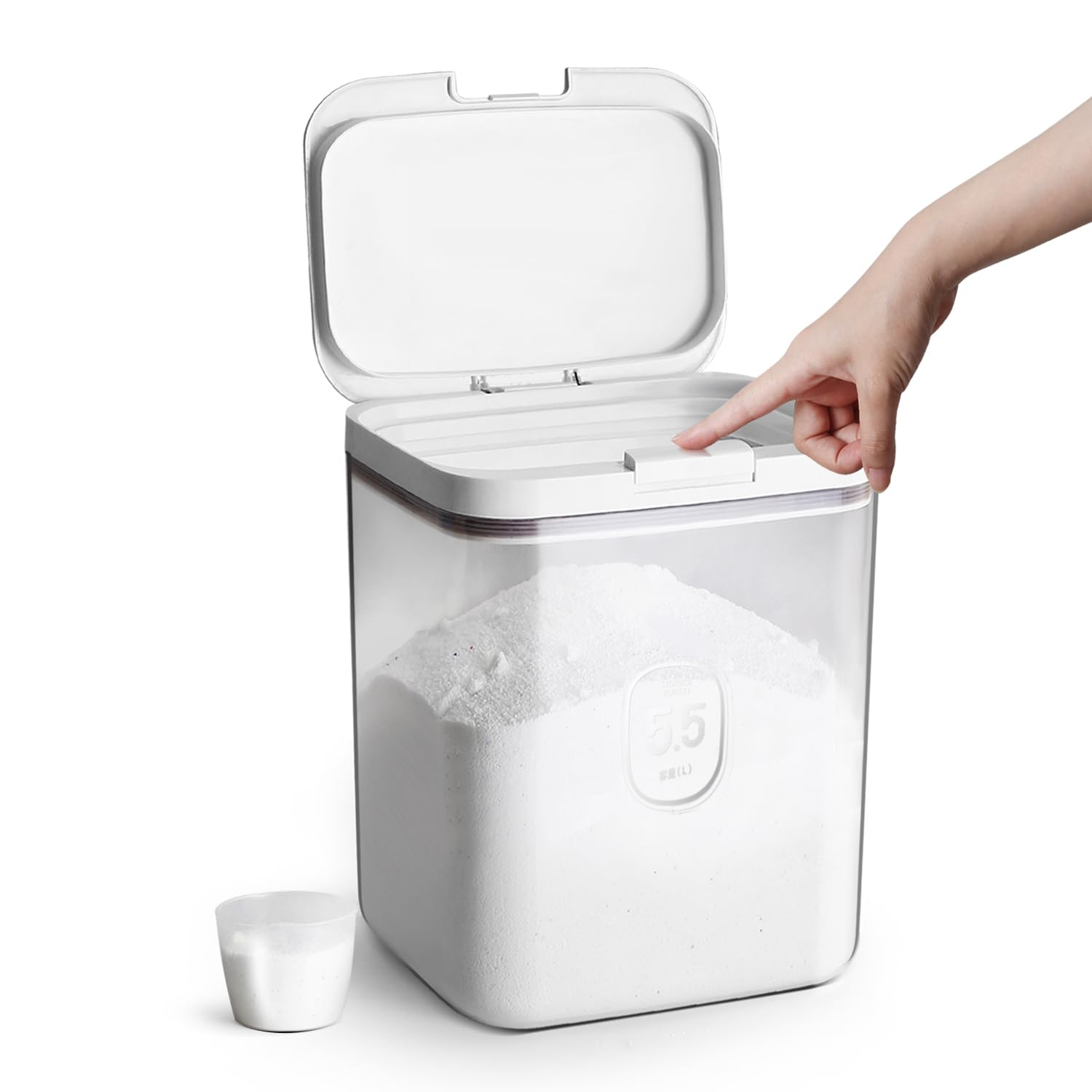 Large Airtight Flour Storage Container with Dispenser - Keep Flour Fresh and Dry - Kitchen Essential