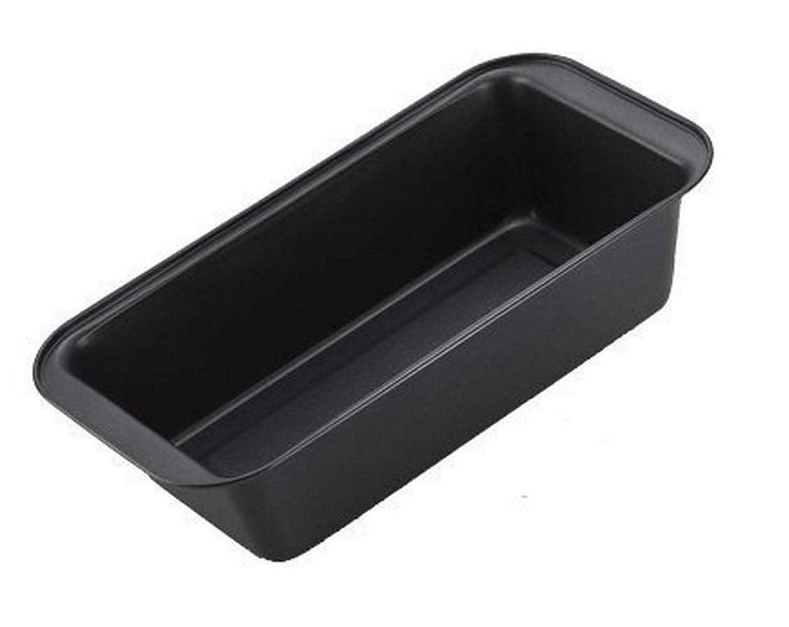 Carbon Steel Rectangle Non Stick Bread Baking Mould,Baking Tray, Black, 20CM