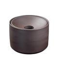 Practical ashtray Solid Color Purple Clay Ashtray for Home Living Room Office Tea Table