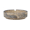 Practical ashtray Retro Ashtray Ceramic Material Unique Pattern for Hotel Living Room Desktop Small Size Cigarette