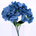 Hydrangea Artificial Flowers, Fake Flowers, Artificial Flowers Like Real Hydrangea, Artificial Hydrangea Flowers for Wedding Centrepieces, Party, DIY Projects - F1001-GREYBLUE