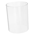 Candle Chimney Candle Holder Tube Glass Candle Shade Bottomless Cylinder Candleholder Open Ended Candle Shade Open Flame Candle Holder Sleeve 8x10cm