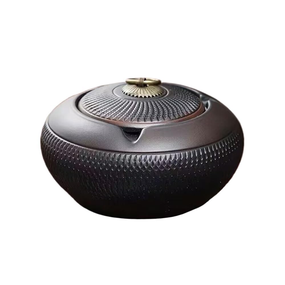 Practical ashtray Ashtray with Lid Made of Ceramic for Living Room Office Desktop