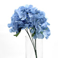 Hydrangea Artificial Flowers, Fake Flowers, Artificial Flowers Like Real Hydrangea, Artificial Hydrangea Flowers for Wedding Centrepieces, Party, DIY Projects - F1001-LIGHT BLUE