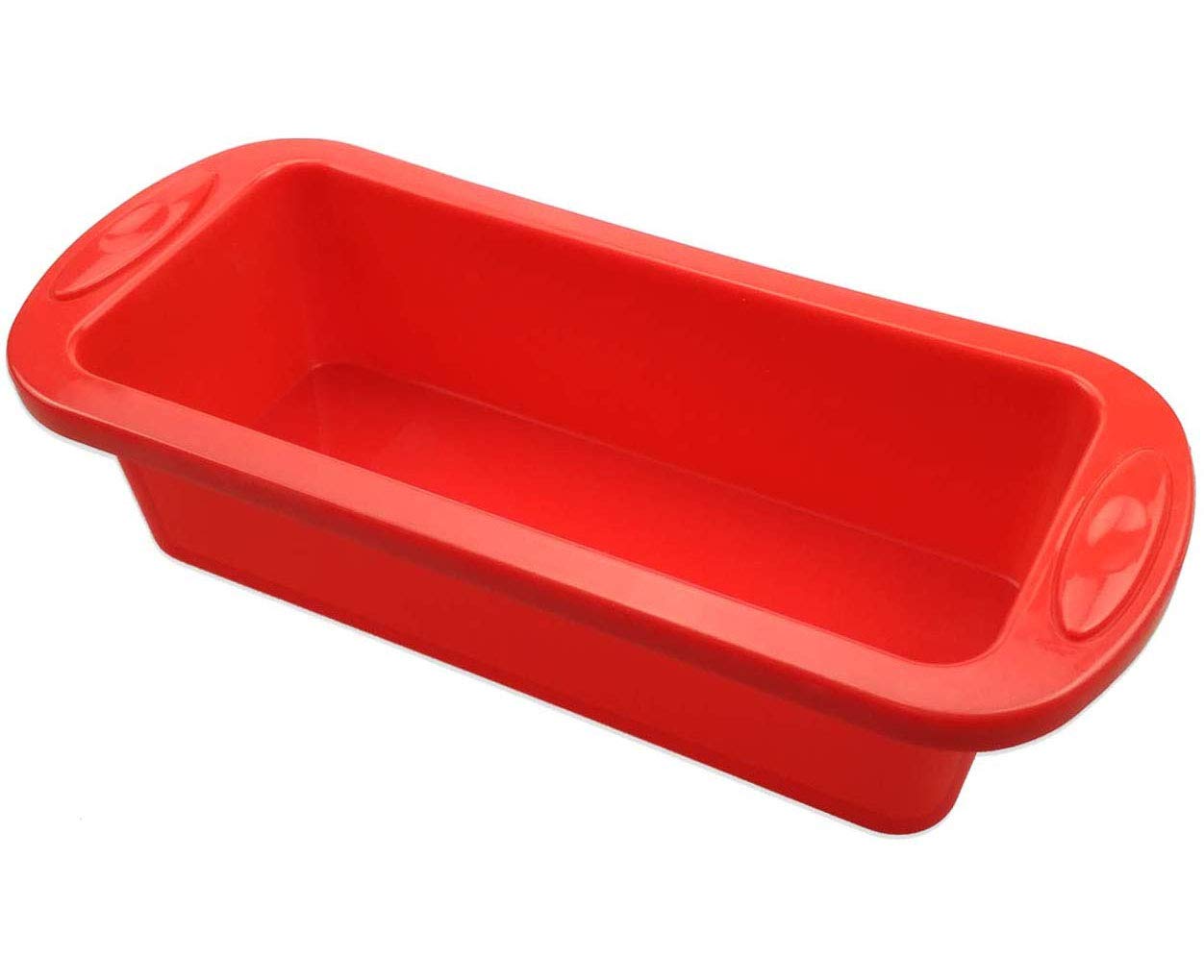 U-HOOME Bread Loaf Pan, 8.9" x 3.7" Silicone Cake Pan Non-Stick Baking Mould Perfect for Cake Microwave Dishwasher Safe
