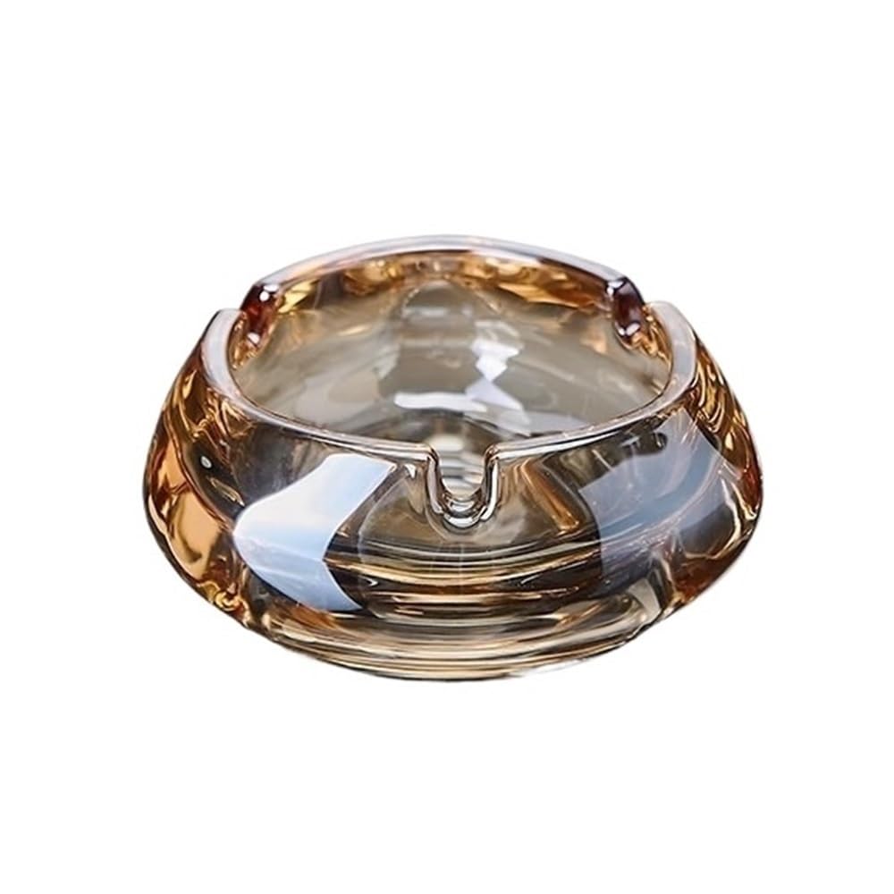 Practical ashtray Brown Glass Ashtray Hotel Home Living Room Office Transparent