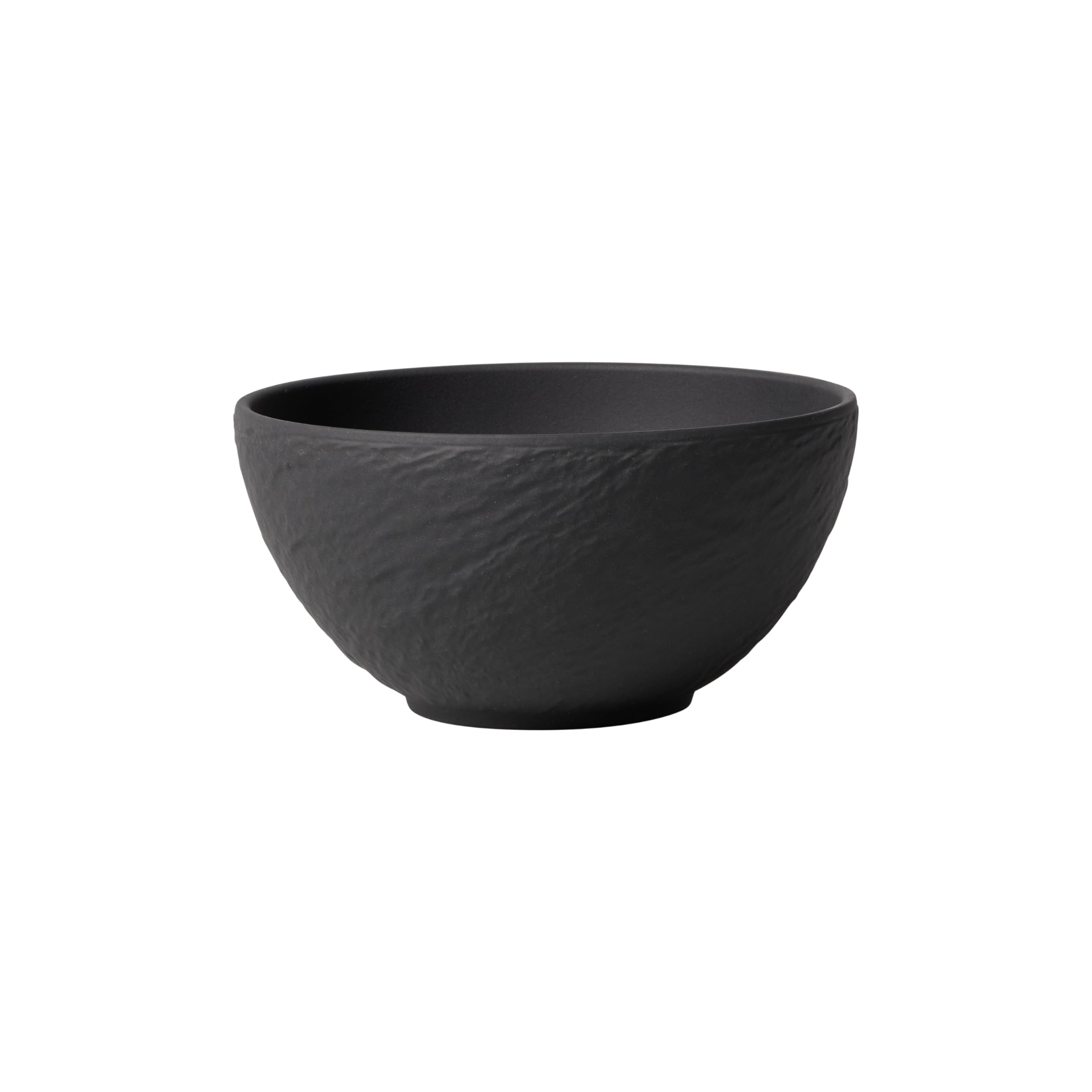 Villeroy & Boch – Manufacture Rock Bowl 650 ml Black, Dishwasher Safe, Microwave Safe, Black Bowl, Bowl for Soup, Salad, Cereals, Snacks or Dips, Ceramic Plate, Premium Porcelain