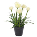 YAHOME Artificial Flower Plant, Faux Plants with Bloom & Green Foliage, Odorless & Maintenance-Free Faux Floral Arrangement, UV Resistant & Long-Lasting Fake Plants Decor, No Watering (35cm)