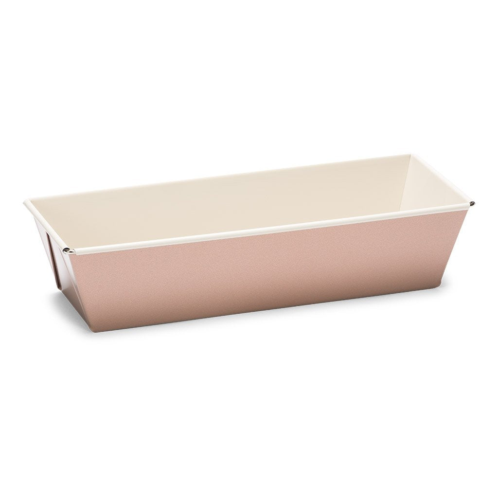 Patisse Ceramic Loaf Pan with Non-Stick Surface, Cream/Copper