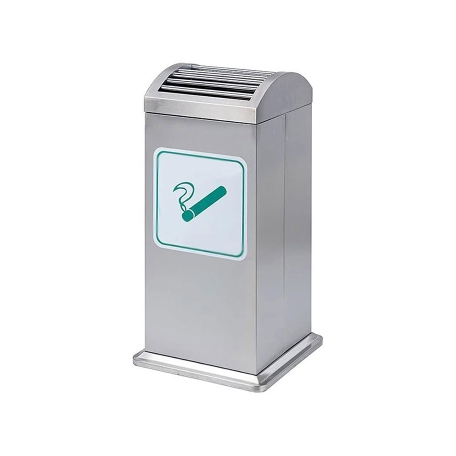 Standing Ashtray Smoking Area Stainless Steel Ash Column Outdoor Street Square Cigarette Butt Cylinder Patio