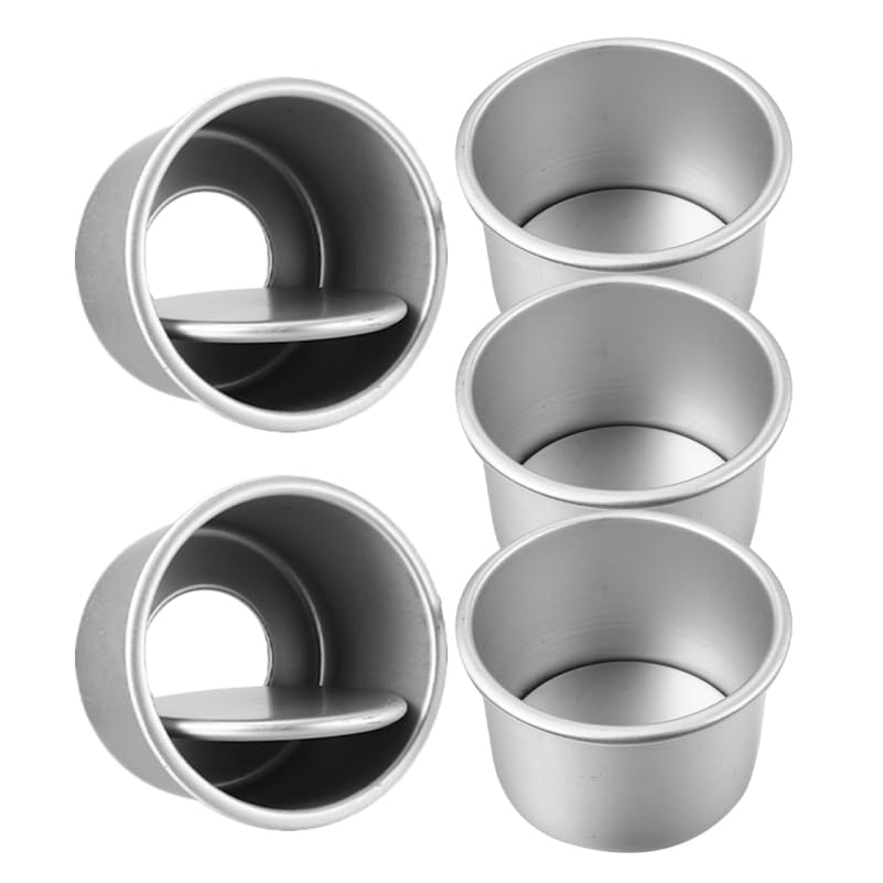 Alipis Cake Pan, 5PCS 2" Round Cake Mould, Baking Set – Aluminum Alloy Baking Molds with Removable Bottom, Reusable Small Mold and Cheesecake Pans for Birthday, Parties, and Holiday Desserts