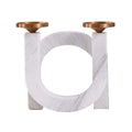 Modern crafts candlestick, white szlig he marble candle holders, home accessory (Color : A)