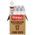 Sanita High Thickness Paper Cups 1000-Pieces, 9 oz Capacity