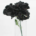 Hydrangea Artificial Flowers, Fake Flowers, Artificial Flowers Like Real Hydrangea, Artificial Hydrangea Flowers for Wedding Centrepieces, Party, DIY Projects - F1001-BLACK