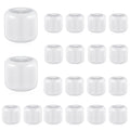 TERRIFI 20 Pcs Ceramic Candle Holder Set, 0.7 Inch Small White Candle Holders for Table Centerpieces, Prayer, Decorative Mini Candlestick Holders for Wedding Decor, Dining Room
