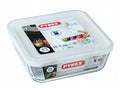 Pyrex Cook & Freeze Square Glass Dish with Plastic Lid (0.8L) – Oven, Microwave, Freezer & Dishwasher Safe