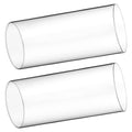 Cabilock 2pcs Glass Candle Tubes Decorative Windproof Candle Holders for Elegant Open Ended Shades for Home Decor and Events